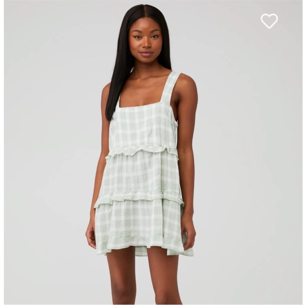 Show Me Your Mumu Napa Mini Green Plaid Dress